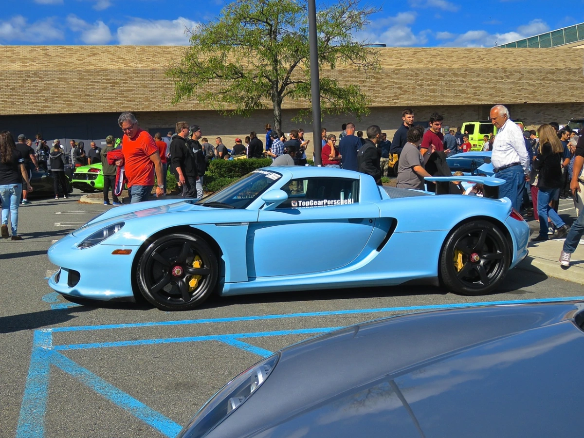Baby Blue Porsche Carrera GT at Cars and Caffe | Mind Over Motor