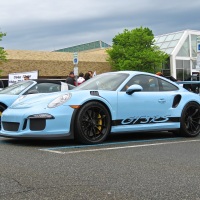 Baby Blue Porsche 991 GT3 RS at Cars and Caffe