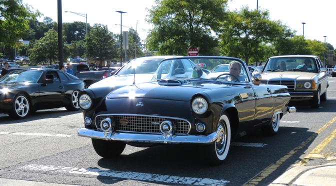 Ford Thunderbird Cruising outside Cars and Caffe